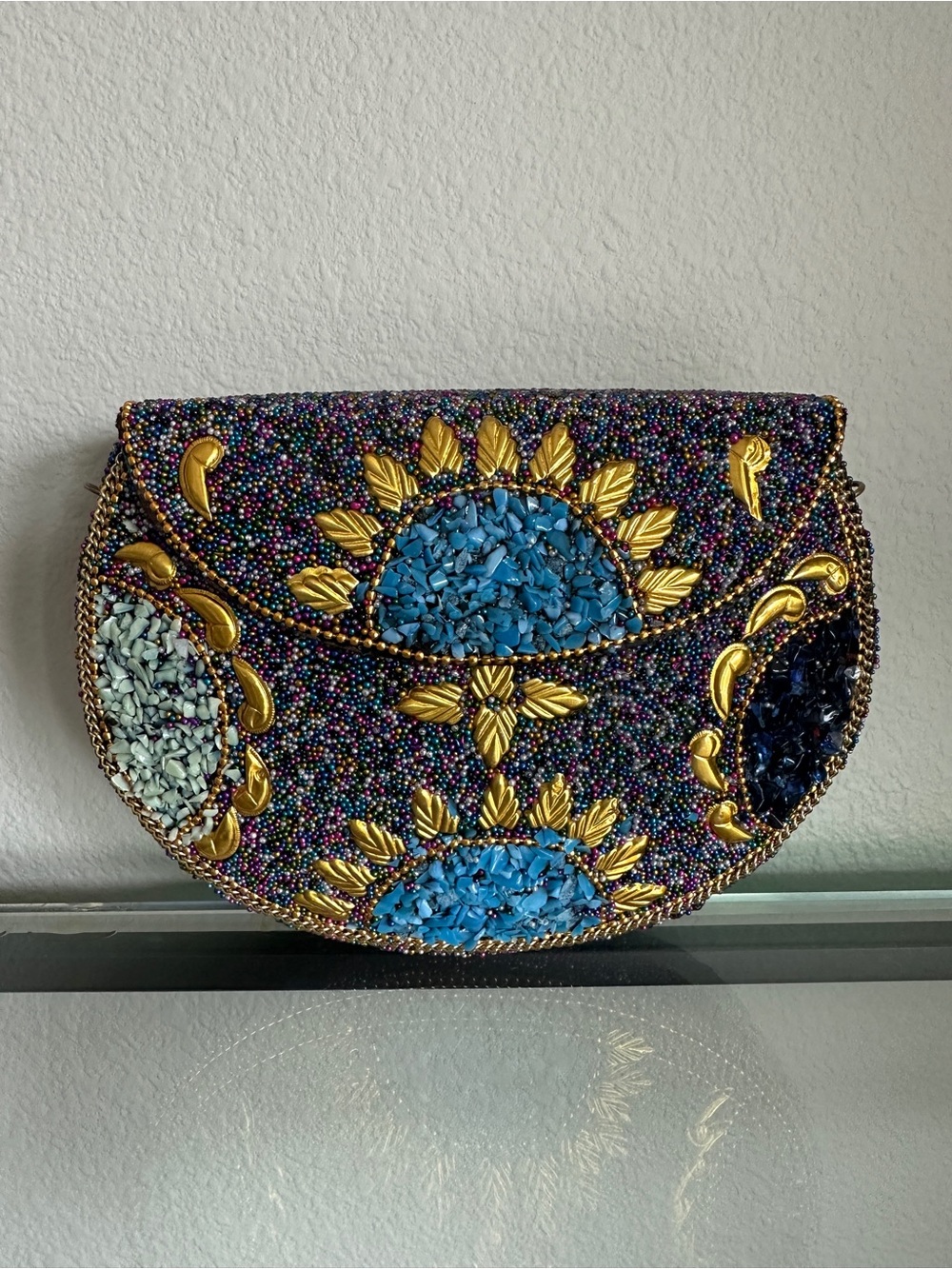 Ramla NWOT Moonlight Handmade Clutch/Crossbody